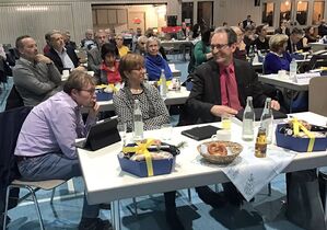 SPD Fraktion während der Kreistagsitzung in Sinsheim-Steinsfurt