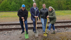 Symbolischer Spatenstich